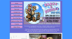 Desktop Screenshot of barksandbubblespetspa.com